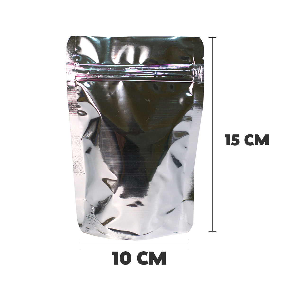 Saco Stand Up Pouch Metalizado 10x15 cm