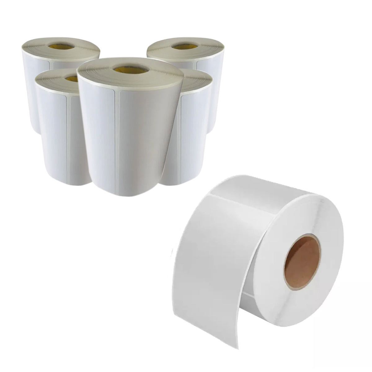 Rolo Com 500 Etiquetas Termicas 10x15 cm Serrilhada Para Impressora Térmica