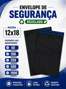 Envelope de Segurança Reciclado - 12x18 cm