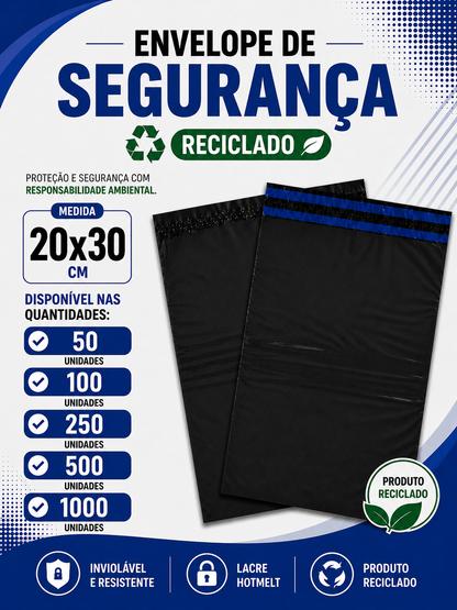 Envelope de Segurança Reciclado - 20x30 cm