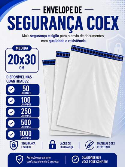 Envelope de Segurança para Correios - 20x30 cm