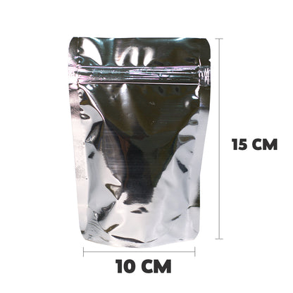 Saco Stand Up Pouch Metalizado  10x15 cm