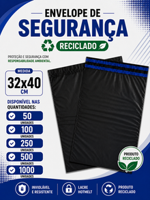 Envelope de Segurança Reciclado - 32x40 cm