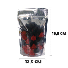 Saco Stand Up Pouch Metalizado com Frente Transparente 12,5x19,5 cm