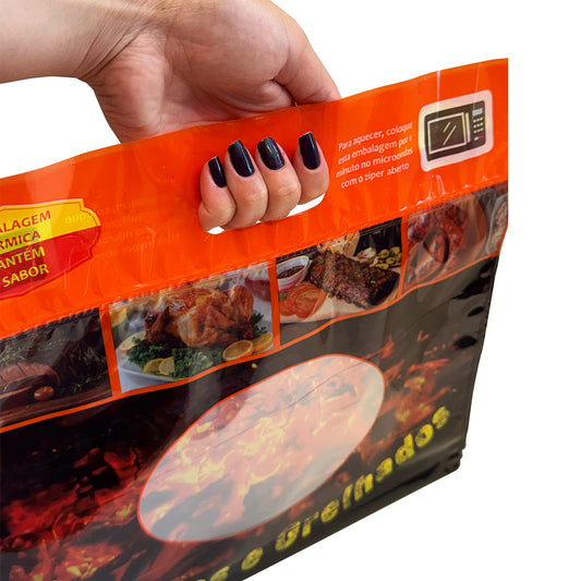 Embalagem Térmica Para Assados E Grelhados Fecho Zip - Até 3 Kgs