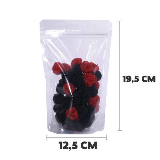 Saco Stand Up Pouch Transparente 12,5x19,5 cm