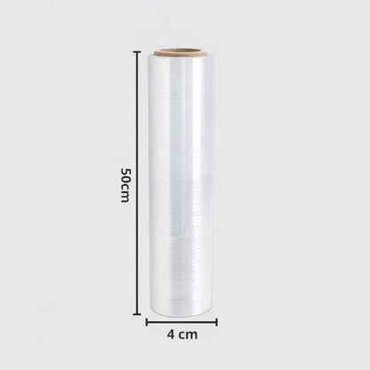 Filme Stretch Transparente 500mm x 25 Micras com 120 Metros para Paletização
