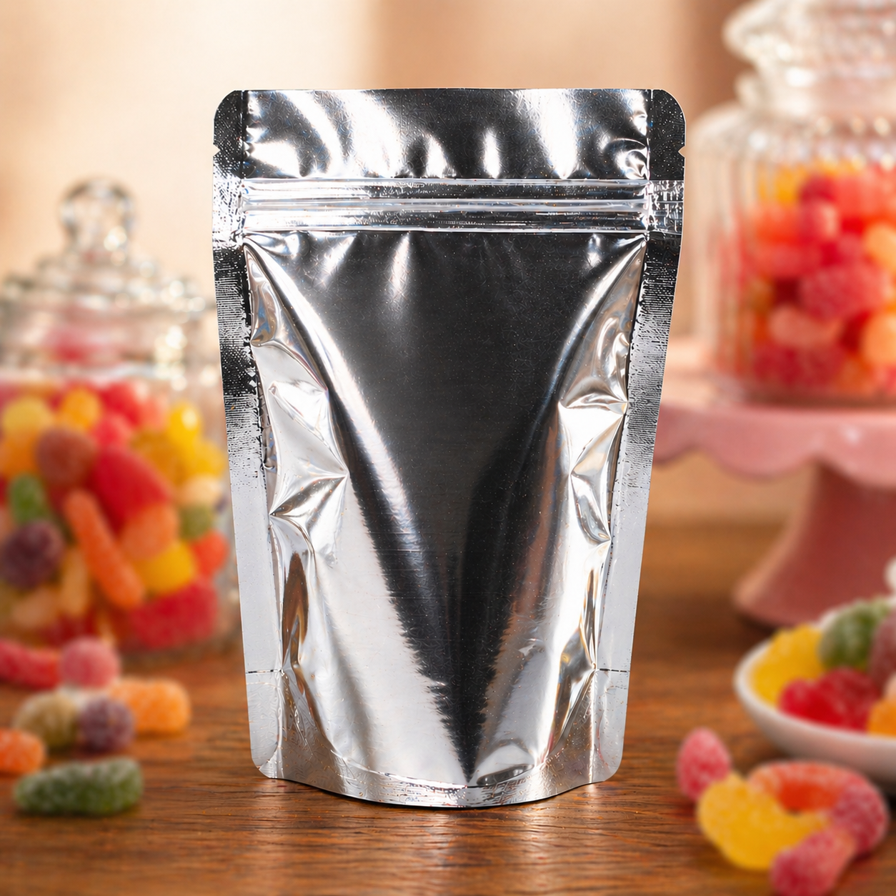 Saco Stand Up Pouch Metalizado  10x19,5 cm