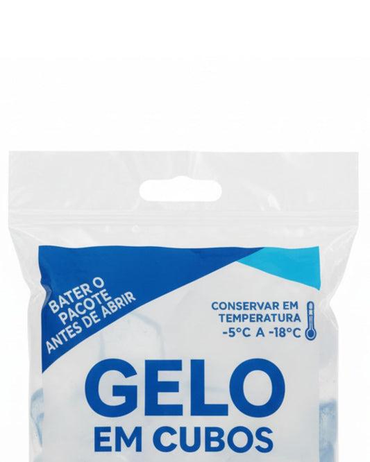 Embalagem Para Gelo Em Cubos - 5 KGS