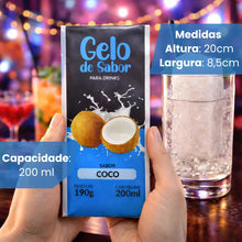 Embalagem para Gelo de Saborizado - Sabor Côco Verde