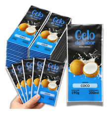 Embalagem para Gelo de Saborizado - Sabor Côco Verde