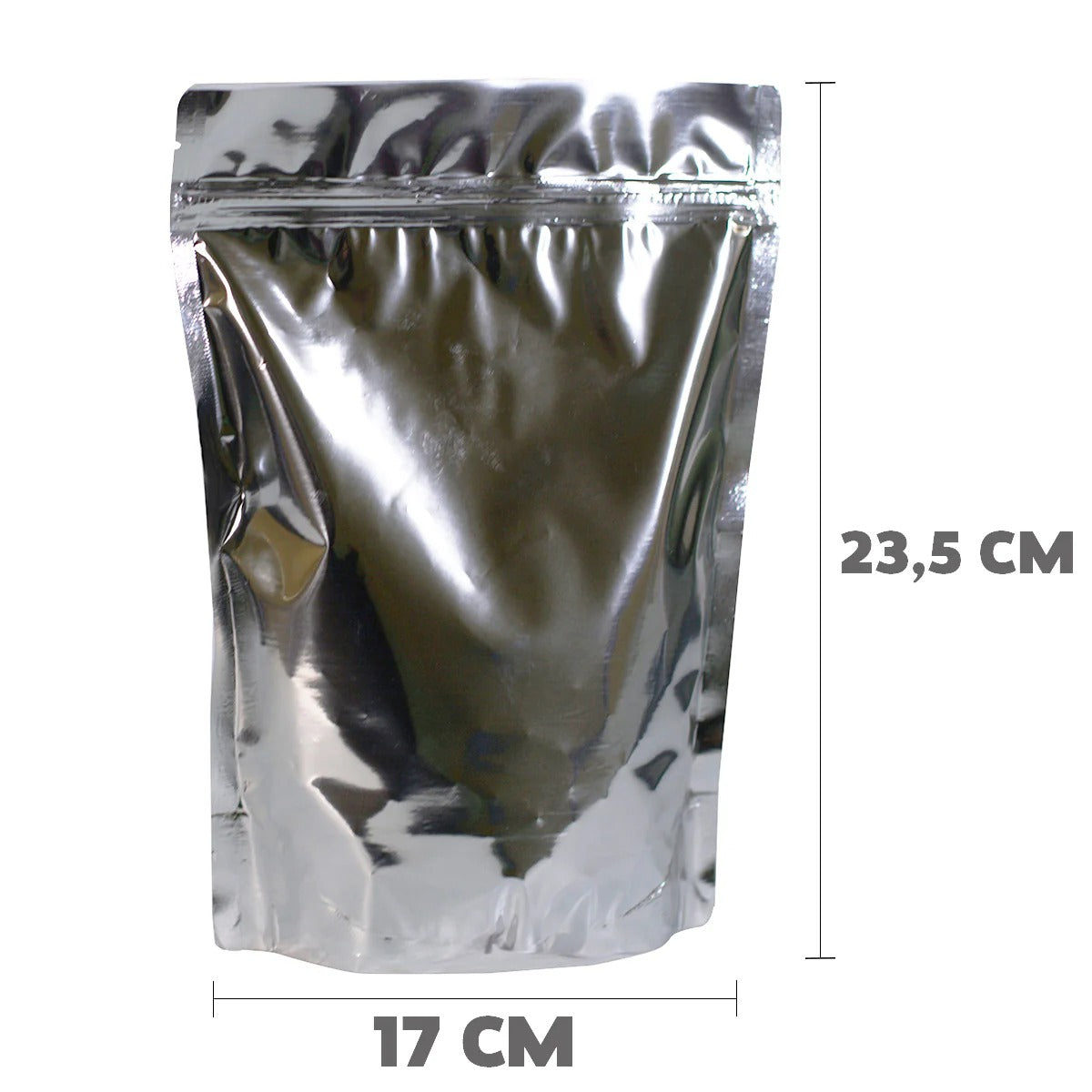 Saco Stand Up Pouch Metalizado  17x23,5 cm