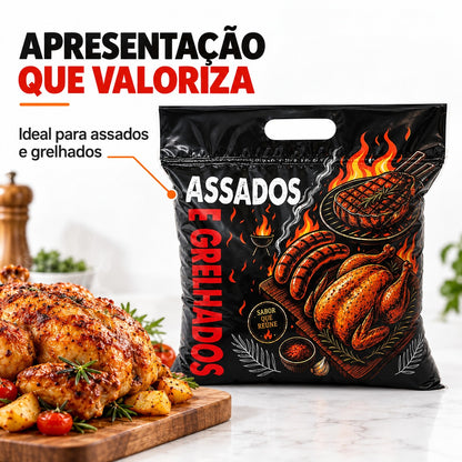 Embalagem Térmica Para Assados E Grelhados Fecho Zip - Até 3 Kgs