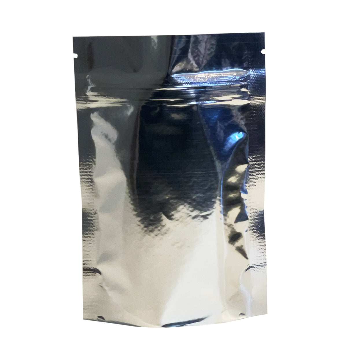 Saco Stand Up Pouch Metalizado com Frente Transparente  10x15 cm