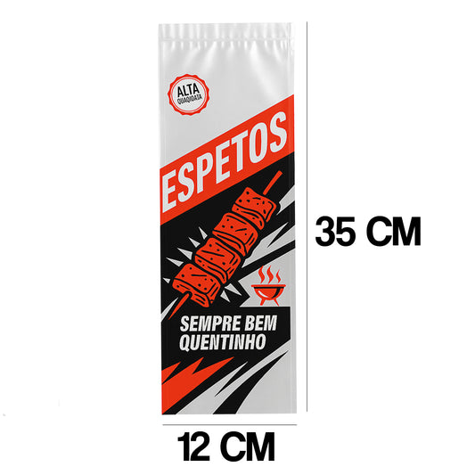 Embalagem Térmica Para Espetinho Quente e Saboroso