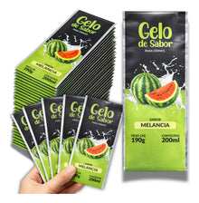 Embalagem para Gelo de Saborizado - Sabor Melancia