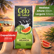 Embalagem para Gelo de Saborizado - Sabor Melancia